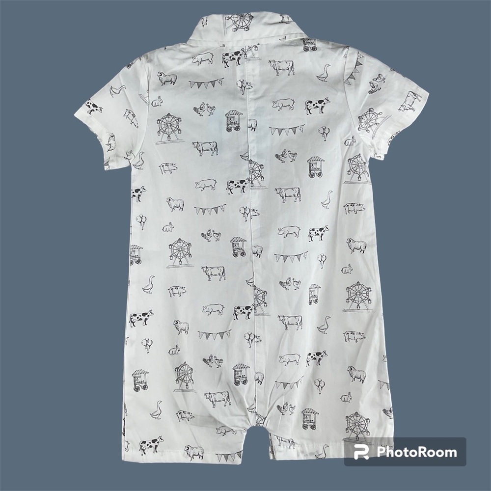 Little Lad Baby Boy County Fair Animal Print One Piece Romper 18 Months Infant - Picture 2 of 5